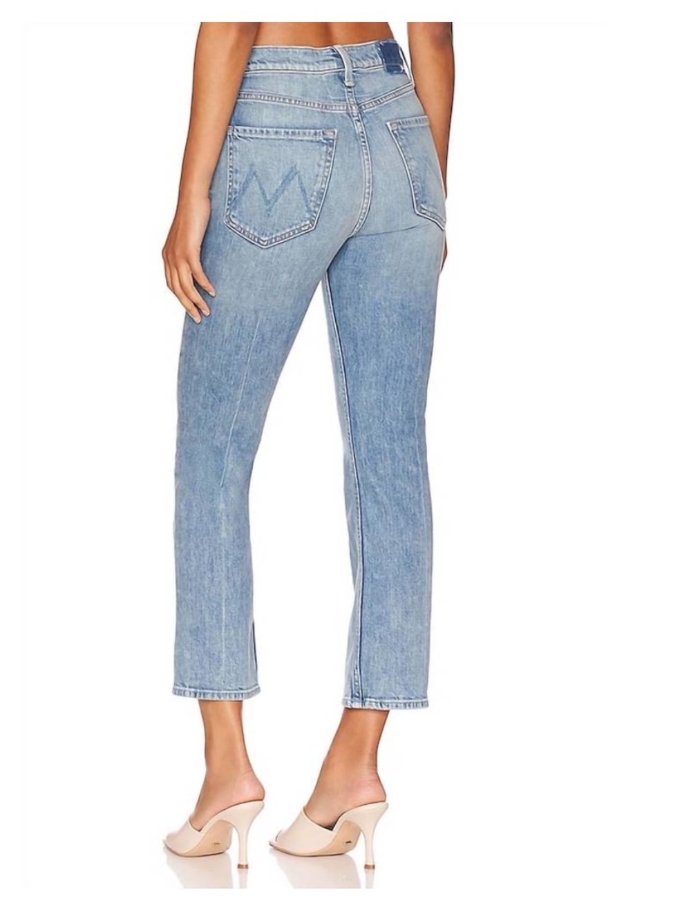 Mother Jeans High Waisted Rider Ankle Straight 709765 Blue Fish Water Size 31 - Picture 3 of 10